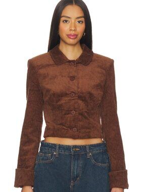 Gorgeous chocolate brown Balmy Jacket by Australian fashion brand Lioness.
